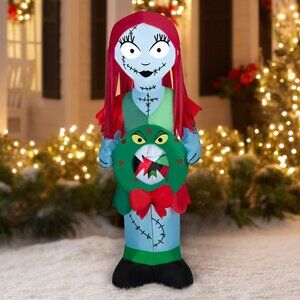 5 Ft Sally Skellington LED Inflatable Airblown Nightmare Before Christmas NEW